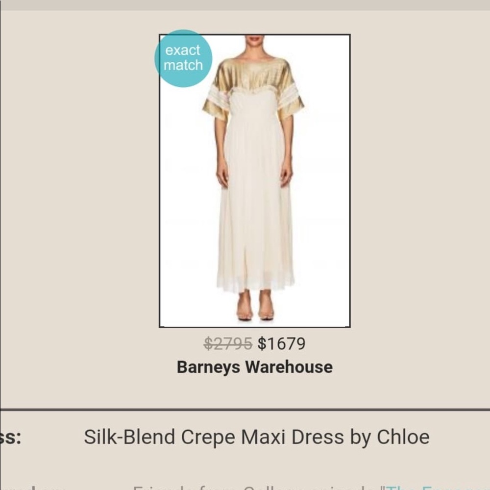 ISO silk crepe maxi dress by Chloe